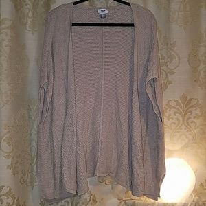 Textured Knit Poncho Sweater